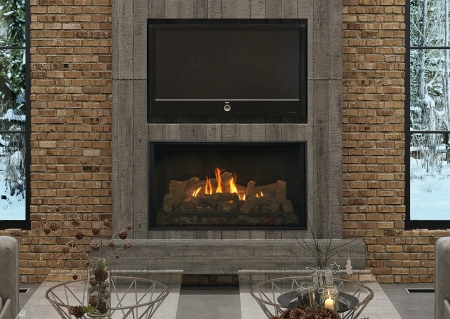 Bellingham fireplaces are great for when you want to put a TV over the fireplace.