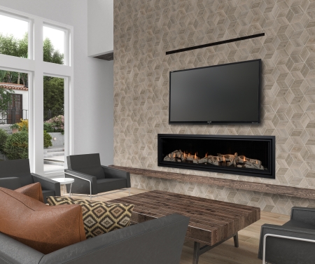 Callaway linear fireplaces are both aesthetically pleasing and functional.