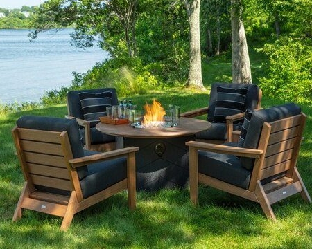 Seaside Casual Aura Patio Fire Table