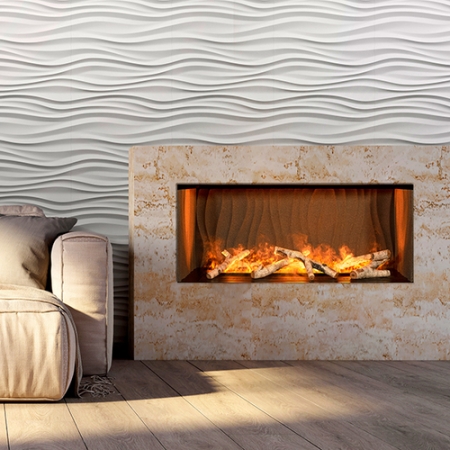 The Mendota NetZero Waterplace Electric Fireplace